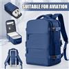 FLCC Zaino da viaggio per donna uomo, zaino Ryanair 40x20x25 bagaglio per aereo da cabina EasyJet 45x36x20 zaino borsa per laptop aziendale - Black