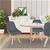 WOLTU 2 pezzi/set sedie da pranzo girevoli in velluto sedie imbottite sedie ergonomiche per sala da pranzo con gambe in legno per cucina - Dark gray