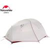 Naturehike Tenda da campeggio Naturehike Star River Tenda da campeggio in nylon siliconico 20D per 2 persone Tenda da 4 stagioni Tenda da trekking esterna portatile ultraleggera con tappetino - Gray