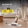 Tineco Ifloor Y2 Lavapavimenti Senza Filo, Aspirapolvere e Rullo per Pavimenti Duri, Autopulente, Anti Groviglio, Grande Serbatoio di Acqua Pulita -