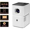 PANDA PF03 Proiettore Nativo 720P Bluetooth WiFi6 Proiettore di film Reale 200 ANSI Auto Keystone Messa a fuoco elettrica per uso domestico all'aperto