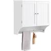 SoBuy BZR84-W Armadio sospeso con ante Armadio da bagno Armadio da bagno Armadio sospeso Armadio da cucina Armadio medicinale Mobili da bagno
