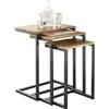 SoBuy FBT102-F set tavolino set tavolino impilabile tavolino per laptop tavolo per la cura tavolo da soggiorno