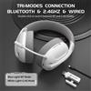 ATTACK SHARK L80 Cuffie da gioco tri-modali ultraleggere Cuffie da gioco wireless leggere per PC/PS4/PS5/Switch/Xbox - White