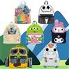 MINISO Toy Story 3 Zaino in pelle Alien a tre occhi Zaino alla moda Zaino Sally di alta qualità Regali di compleanno per ragazze - Grigio chiaro