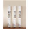 SoBuy BZR34 mobile alto con 5 scomparti Mobile bagno con 1 cassetto e ante mobile bagno Bianco BHT circa 20x180x20 cm - Black