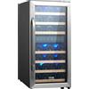 Succebuy Wine Cooler Frigo per vino a doppia zona e doppia temperatura Frigorifero indipendente con raffreddamento ad aria circolante per bar domestico - 220V