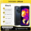 DOOGEE Versione globale DOOGEE Fire 6 Telefono robusto Display da 6,56 pollici 90 Hz 6 GB RAM 256 GB ROM 50 MP AI Fotocamera principale Batteria da 10400 mAh Cellulare - 6GB 256GB Black