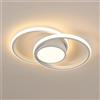 Riserva Plafoniera a LED, Lampada da soffitto per camera da letto, 42W 4800LM, Bianco caldo 3000K, Plafoniera moderna rotonda per soggiorno cucina