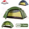 Naturehike Cloud Peak Tenda per 2 persone Tenda da campeggio per escursionismo ultraleggera in nylon 20D per 4 stagioni PU4000 impermeabile con cerniera a T portatile - 20D-T Type