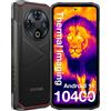 DOOGEE Fire 6 Telefono robusto Imaging termico 10400mAh Batteria grande 6,56" 16GB(6+10) 256GB 50MP AI Fotocamera principale Telefono cellulare - 6GB 256GB Blue
