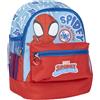 Zaino stile Trekking Spidey - Colore blu e rosso - 23x27x15 cm - Realizzato in poliestere - Varie tasche - Cintura e manici regolabili -