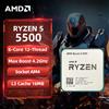 AMD Ryzen 5 5500 AMD R5 5500 CPU Processore desktop sbloccato a 6 core 12 thread 4,2 GHz Socket AM4 CPU da gioco senza confezione -