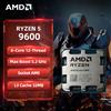 AMD Ryzen 5 9600 AMD R5 9600 CPU Processore desktop sbloccato a 6 core 12 thread 5,2 GHz Socket AM5 CPU da gioco senza confezione -