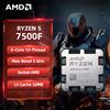 AMD CPU AMD Ryzen 5 7500F Processore AMD R5 7500F Fino a 5 GHz 6-Core 12-Thread Socket AM5 CPU da gioco desktop per PC Gamer -