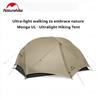 Naturehike Tenda da campeggio Naturehike 2025 Mongar UL 1-2 persone Tenda da 3 stagioni in nylon 15D Tenda da esterno portatile ultraleggera impermeabile con tappetino - 1 Person Brown