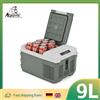 Alpicool NL9 9L Frigorifero portatile 12V/24V Piccolo frigorifero per auto 100V~240V AC Raffreddatore elettrico Plug in Mini Freezer per il campeggio -