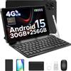 DOOGEE Tab G6 2 IN 1 Smart Tablet PC Schermo da 11 pollici Android 15 30 GB di RAM (6 + 24) 256 GB di ROM Batteria 8000 mAh Doppi altoparlanti Widevine L1 - Black Tablet Only