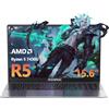 ACEMAGIC Laptop 15,6 pollici FHD AMD Ryzen 5 7430U 16 GB RAM 512 GB SSD Windows 11 Pro Notebook 180° Flip Computer Wi-Fi 6 BT5.2 - 16GB 512GB