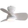 Sofucor Ventilatore da soffitto moderno Sofucor da 23 pollici con telecomando LED DC 6 velocità per stanze -