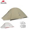 Naturehike Tenda da campeggio Naturehike Cloud Up PRO Tenda portatile ultraleggera in nylon 20D per 3 stagioni Tenda da equitazione per escursionismo da viaggio all'aperto per 1-2 persone - 1People-Gray