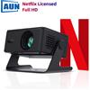AUN A32D Proiettore portatile Full HD Linux Netflix con licenza 1920x1080P Cinema Home Theater MINI Videoproiettore LED WIFI Smart TV - A32D
