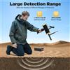 Metal Detector professionale Gold Detector con display LCD, portata 3248 piedi, automatico 360 ° Scansione per la caccia al tesoro e la sicurezza - Black