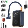EAFC Pompa di gonfiaggio elettrica per pneumatici con compressore d'aria per auto wireless EAFC per pneumatici AUTO per biciclette da moto con display digitale