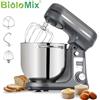 BioloMix Robot da cucina da cucina a 6 velocità 1200W Motore silenzioso DC Ciotola in acciaio inossidabile da 6 litri con frusta per uova e panna Frusta Impastatrice
