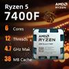 AMD Ryzen 5 7400F CPU R5 7400F 4,7GHz 6 core 12 thread 38MB Cache Socket Processore desktop AM5 (senza radiatore) -