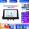 HIZPO Carplay 4G 2 Din Android 14 Autoradio Lettore video multimediale per Renault Megane 3 2008-2014 Unità principale di navigazione GPS BT DSP RDS - frame without screen