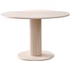 EGOONM Tavolo da pranzo rotondo in stile nordico, tavolo da pranzo moderno per cucina domestica in legno massello, adatto per 4-6 persone, diametro 115 cm - Black