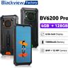 BLACKVIEW Smartphone Rugged Blackview BV6200 Pro 6.56'' HD Telefono Impermeabile Portatile Batteria 13000mAh 6GB+128GB Smartphone Android 13 - ORANGE
