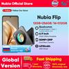 nubia Versione globale Nubia Flip 5G Design pieghevole Smartphone Android 6.9 "120Hz OLED Schermo piegato 50MP AI Doppia fotocamera 33W Ricarica - 12GB 512GB Gold