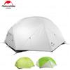 Naturehike Tenda da campeggio Naturehike Mongar in nylon 20D Tenda per 2 persone Tenda ultraleggera portatile a doppio strato per escursioni all'aperto Tende da 4 stagioni - Gray