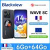 BLACKVIEW WAVE 8C [Senza caricabatterie UE] Cellulare 6 GB (2+4) 64 GB/fino a 2 TB 4700 mAh 13 MP 4G Dual Sim Smartphone Android 14 - Blu