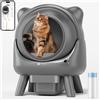 Amicura Cura X1 Lettiera automatica per gatti autopulente con controllo app, sensore di sicurezza, vassoio elettrico per lettiera per gatti facile da pulire - Cura X1 White