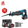 ONEVAN 3000W Sega alternativa elettrica Cordless Velocità regolabile Lavorazione del legno Utensile da taglio per tubi metallici Per Makita 18V Batteria Pin - Without Battery