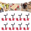 6/8 Pezzi Fascette per Tubi Incollaggio del Legno Fascetta per Tubi Piastra di Legno di Bloccaggio Tubo Flessibile Connettore Morsetto Apparecchio Falegname per la Lavorazione del Legno 3/4" - 6PCS
