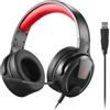 REDRAGON Cuffie da gioco Redragon H315 RGB - Cuffie per computer cablate con driver da 40 mm, microfono con cancellazione del rumore -