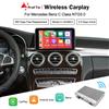 Road Top CarPlay wireless per Mercedes Benz A CLA GLA W176 Classe C W205 GLC 2015-2018 con Android Auto Mirror Link AirPlay Car Play