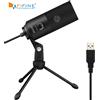 FIFINE Microfono di registrazione a condensatore USB in metallo Fifine per laptop Windows Cardioide Studio Registrazione vocale Voice Over, Video-K669 - black