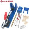 ALLSOME Strumento di Lavorazione del Legno Tasca Foro Jig con Toggle Morsetto e 9.5 millimetri Punta Del Trapano PH1 CACCIAVITE Per Falegname Ferramenteria E Attrezzi -