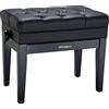 Roland Sgabello per pianoforte , con finitura nera satinata, rivestimento vinilico della seduta e scomparto per gli spartiti - RPB-500BK