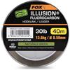 Fox Edges Illusion Fluorocarbon Hooklink Leader Naturals Green 40m: 13,6 kg