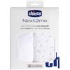 CHICCO PESANTE Set Lenzuola con Angoli in Cotone per Next2Me - Cloud