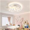 Fachae Lampadario Cameretta Bambini Lampade A Sospensione Moderne Creativa Per Camera Da Letto Plafoniera LED Con 50CM38W Telecomando Dimmerabile Plafoniere APP Luce Morbida Protezione Degli Occhi