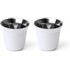Set 2 tazzine da caffè in acciaio inox 304 riciclato BOLUTO personalizzate o neutre