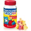 Montefarmaco OrsoVit caramelle gommose senza glutine vitamine per bimbi gusto frutta (60 pz)