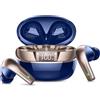 AOSRAU Cuffie Bluetooth, Auricolari Bluetooth 5.4, HiFi Stereo In Ear Cuffie Wireless con 4 ENC Mic, 40 Ore Cuffie Senza Fili, LED Display Cuffiette USB-C, IP7 Auricolare Bluetooth per Android/iOS, Oro Blu